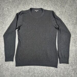 NDSTRY by ICO Womens XL Black Crewneck Sweater Long Sleeve Fine Knit Pullover